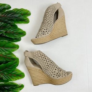 Marc Fisher Suede Wedge Espadrilles Women’s 8.5